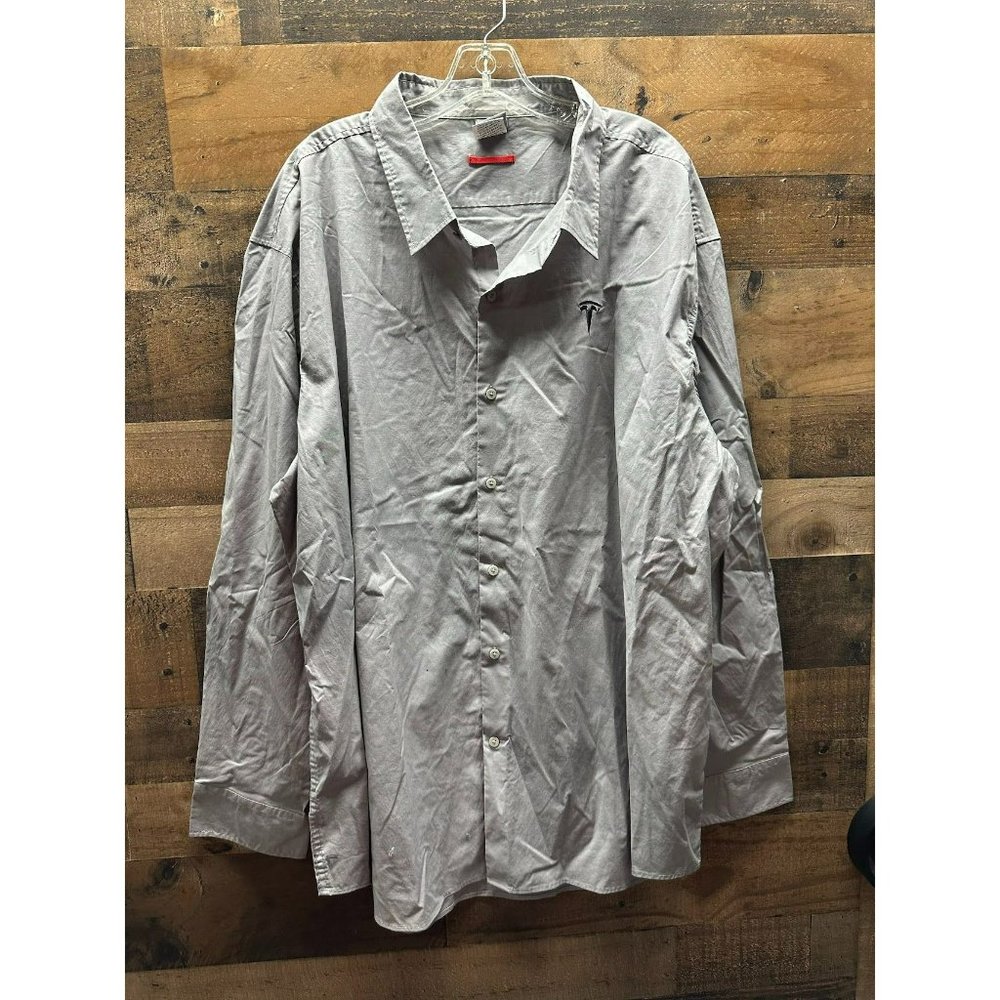 Tesla Men's Long Sleeve Button Up Size 4XL